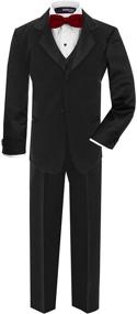 img 4 attached to GN210 Formal Dresswear Tuxedo Black Boys' Clothing for Suits & Sport Coats