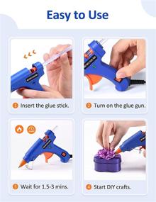 img 1 attached to 🔥 Wetopia Mini Hot Glue Gun with 30 pcs Sticks - Fast Heating, Removable Anti-Hot Cover - Perfect for DIY Projects, Crafts, and Home Repairs