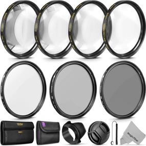 img 4 attached to 📷 Enhanced 55mm Lens Filter Kit with UV CPL ND4 Filters and Close-Up Macro Accessory Bundle - Ideal for Lenses with 55mm Filter Size