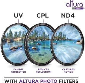 img 1 attached to 📷 Enhanced 55mm Lens Filter Kit with UV CPL ND4 Filters and Close-Up Macro Accessory Bundle - Ideal for Lenses with 55mm Filter Size
