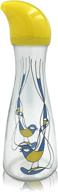 🐦 chirpy jug glass water carafe - 34oz (1l) - tweeting bottle logo