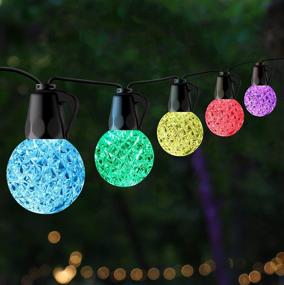 img 4 attached to 🌟 Brighten Up Your Outdoor Space with 48FT Patio Lights: Led String Lights Outdoor for Backyard Porch Balcony Party Décor, Includes 20 G40 Bulbs