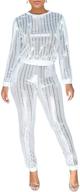 clubwear outfits sleeve metallic glitter women's clothing for jumpsuits, rompers & overalls logo