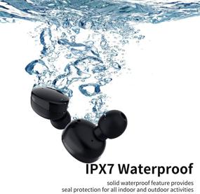 img 2 attached to 🎧 Беспроводные наушники YIER 5.0 Bluetooth наушники TWS Mini IPX6 водонепроницаемые внутриканальные наушники с встроенным микрофоном и функцией шумоподавления - в комплекте беспроводной зарядный футляр.