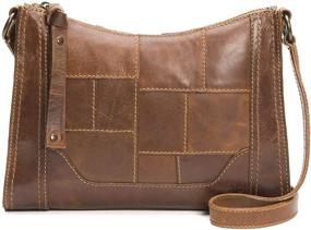 img 4 attached to Frye Melissa Patchwork Crossbody Brown Women's Handbags & Wallets and Crossbody Bags