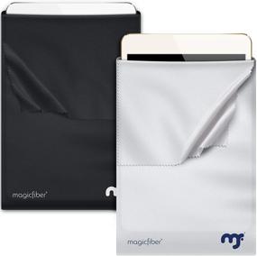 img 4 attached to 📱 MagicFiber Microfiber iPad Sleeve Case (2 Pack) with Light Protection, Screen Cleaning for iPad 9.7, 10.5, Pro, New iPad Air - Suitable for 9.7-11 Inch iPad Tablets