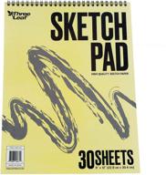 📒 wired sketch book - 9x12-inch - 30 sheets per book - versatile for pencil, pastel, charcoal and crayon - from northland wholesale (1-sketch book) logo