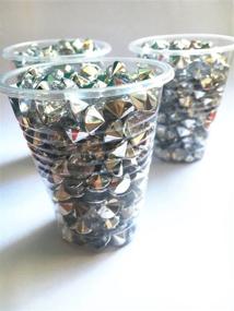 img 3 attached to Sparkling 10mm Emerald Green Acrylic Faux Diamond Crystals - Perfect for Table Scatters, Vase Fillers, Events, Weddings, Arts & Crafts (1000 pcs)