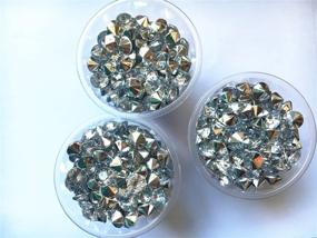 img 2 attached to Sparkling 10mm Emerald Green Acrylic Faux Diamond Crystals - Perfect for Table Scatters, Vase Fillers, Events, Weddings, Arts & Crafts (1000 pcs)