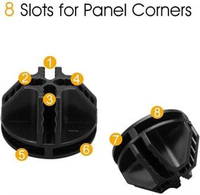 img 2 attached to 🔌 URBEST Wire Cube Connectors: Ideal solution for modular organizer closets and wire grid cube storage shelving units (Black, 30-pack)