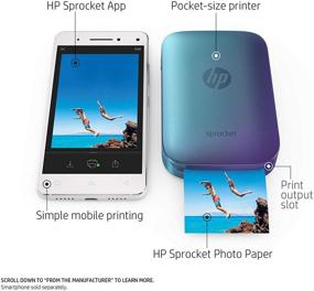 img 3 attached to HP Спрокет Портативный фотопринтер для более качественной печати камеры и фотографий.