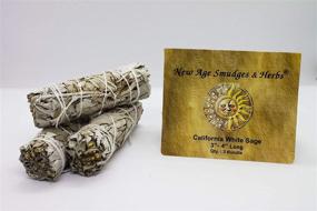 img 1 attached to 🌿 California Mini Sage Wands - New Age Smudges and Herbs MCWS3, 4-Inch, 3 X Pack of 3, White