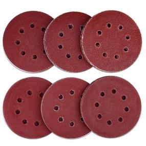 img 4 attached to 🔸 AUSTOR 60 Pieces Sanding Discs 5 inch 8 Holes Sandpaper Discs Hook and Loop 40/60/ 80/120/ 180/240 Grit Sanding Disc Assortment for Random Orbital Sander: Achieve Smooth Finishes with Versatile Grit Options!