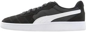 img 2 attached to PUMA Mens Astro Sneaker Black White Teamgold Men's Shoes in Fashion Sneakers