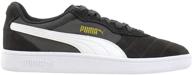 puma mens astro sneaker black white teamgold men's shoes in fashion sneakers logo