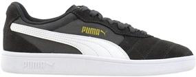 img 4 attached to PUMA Mens Astro Sneaker Black White Teamgold Men's Shoes in Fashion Sneakers