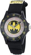 🦇 batman boys' bat5038 black time teacher batman watch: the perfect timepiece for your little batman logo