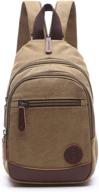 🎒 versatile lightweight canvas backpack women rucksack for kids: a must-have! логотип