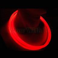 🔴 buy 100 red glow stick necklaces in bulk with wholesale prices - 22” length, long-lasting bright color, connectors included, durable packaging - glowwithus brand - glows up to 12 hours логотип