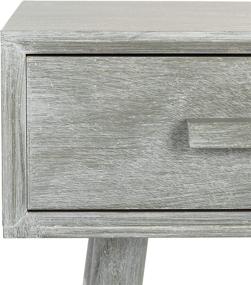 img 1 attached to 🏢 Safavieh Home Dean Mid-Century Modern Slate Grey Console with 2 Drawers: A Sleek Storage Solution