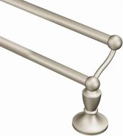 🧺 moen dn8222bn wembley 24-inch double towel bar, 26.28&amp;quot, brushed nickel" - moen wembley 24-inch brushed nickel double towel bar with 26.28" length logo