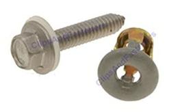 img 3 attached to 🔩 GM and Chrysler Mirror Mounting Screws & Jack Nuts Set (Pack of 10)