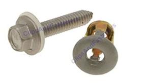 img 2 attached to 🔩 GM and Chrysler Mirror Mounting Screws & Jack Nuts Set (Pack of 10)