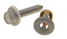 img 4 attached to 🔩 GM and Chrysler Mirror Mounting Screws & Jack Nuts Set (Pack of 10)