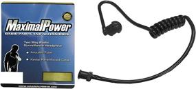 img 3 attached to 🎧 MaximalPower Replacement Acoustic Tube with RHF Coil for Two-Way Radio Headsets - Black