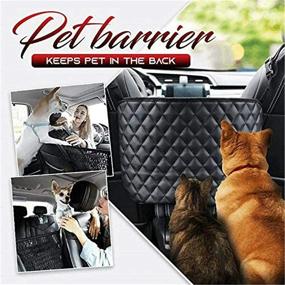 img 3 attached to 🚗 GCARTOUR Car Back Seat Organizer: Leather Handbag Holder & Pet Barrier, Pouch Storage for Purses, Bags, and Front Seat - Black, Free Size