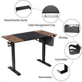 img 3 attached to Agreatca Electric Adjustable Workstation Management