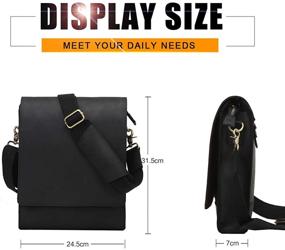 img 3 attached to Leathario Messenger Shoulder Crossbody Coffee 802 Tablet Accessories