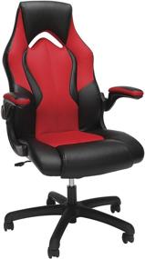 img 4 attached to 🔴 Upgrade your Gaming Setup with the Red OFM ESS Collection High-Back Racing Style Bonded Leather Gaming Chair (Model ESS-3086-RED)