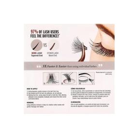 img 3 attached to Enhance Your Look with KISS Looks So Natural Trio Lash Medium Combo Pack: False Eyelashes Powered by Tapered End Technology, 3D Lengths & Angles, and Easy Grip Tray with Built-In Glue Pocket – Includes 30 Trio Lashes in Short & Medium Lengths