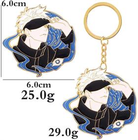 img 3 attached to 🔑 Jujutsu Kaisen Gojo Satoru Keychain: Embrace the Power of Sorcery!