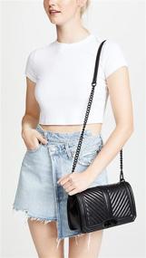 img 2 attached to Rebecca Minkoff Womens Chevron Quilted Women's Handbags & Wallets in Crossbody Bags