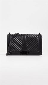 img 3 attached to Rebecca Minkoff Womens Chevron Quilted Women's Handbags & Wallets in Crossbody Bags