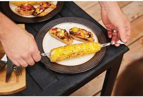 img 1 attached to 🌽 Napoleon 70041 Stainless Steel Corn Holders: The Perfect Appetizer Serving Grill Tool Set