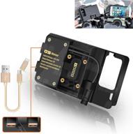 🚀 r&p for bmw r1200gs mobile phone navigation bracket adv f700 800gs crf1000l africa twin usb charging 12mm mount - perfect motorcycle accessory logo