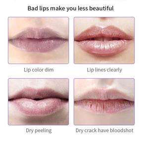 img 4 attached to 🍯 Honey Lip Mask: Day and Night Repair for Dry Lips, Fade Lip Lines, Hydrate and Prevent Dryness, with Lipstick Raincoat - Sleeping Lip Mask (Honey for Day Use)