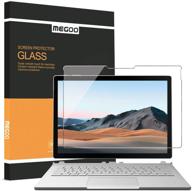 📱 megoo surface book 3 13.5-inch tempered glass screen protector - easy installation, scratch resistant, smooth touch - compatible with microsoft surface book 1/2 logo