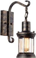 🏺 vintage wall sconces oil rubbed plug in - industrial rustic 2-in-1 design with glass shade for indoor home décor headboard (bronze-plug in & bronze-no plug) логотип