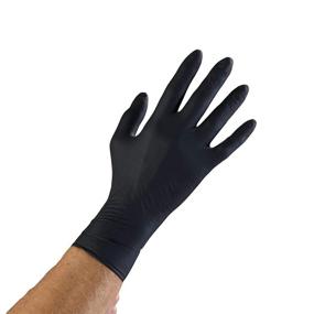 img 3 attached to Black Medium Size Microflex Onyx N64 Nitrile Gloves, Box of 100 - Latex-Free, Disposable & Versatile for Automotive, Mechanics, Cleaning, Medical Exams, and Food Preparation