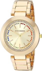 img 2 attached to Часы модели Steve Madden Fashion Watch для женщин и наручные часы