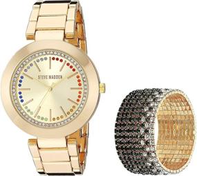 img 4 attached to Часы модели Steve Madden Fashion Watch для женщин и наручные часы