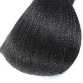 img 1 attached to DAN NING 24'' Pre-stretched Braiding Hair: Original Kanekalon Braid Extensions - Yaki Texture Crochet Twist Hair Braids, without Irritation - 7 Bundles (1b#)