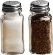 🧂 circleware yorkshire glass salt and pepper shakers - clear, set of 2, 2.85 oz: versatile seasoning containers for perfect flavoring logo