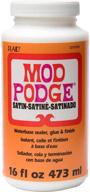 🎨 mod podge waterbase sealer, glue and finish, satin, 16 ounce: the ultimate multipurpose crafting solution! logo