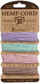 img 4 attached to 🌿 Hemptique Hemp Cord 4 Color Cards - Made with Love - Top Choice for Crafters - Eco-Friendly - Plant Hanger - Scrapbooking - Gardening - Macramé - Vintage Pack - Home Décor