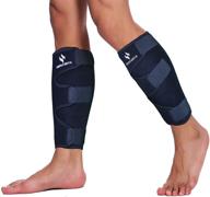 🏃 hopeforth adjustable shin splint compression calf wrap - 2 pack calf support brace логотип